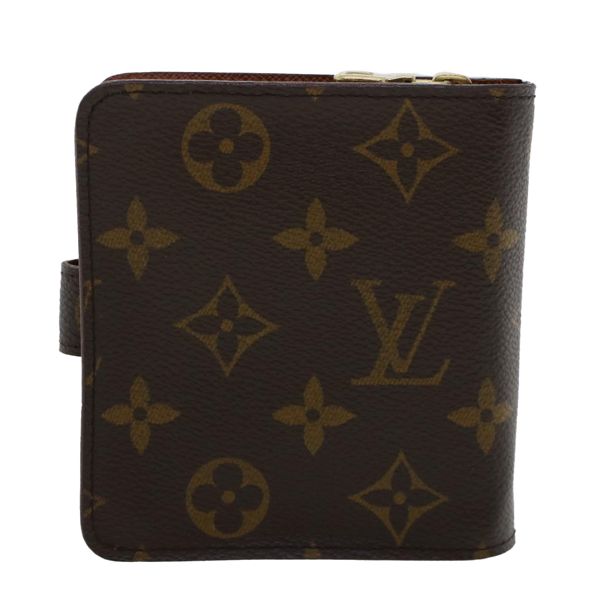 LOUIS VUITTON Monogram Compact Zip Wallet M61667 LV Auth 44636