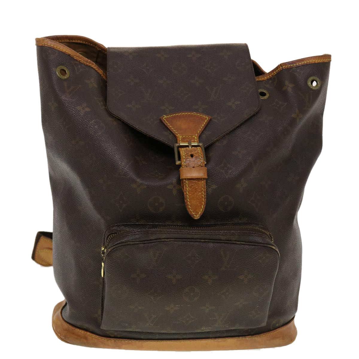 LOUIS VUITTON Monogram Montsouris GM Backpack M51135 LV Auth 44850