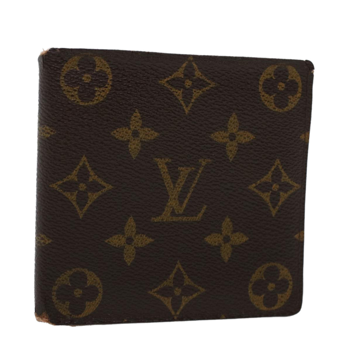 LOUIS VUITTON Monogram Portefeuille Marco Bifold Wallet M61675 LV Auth 45011