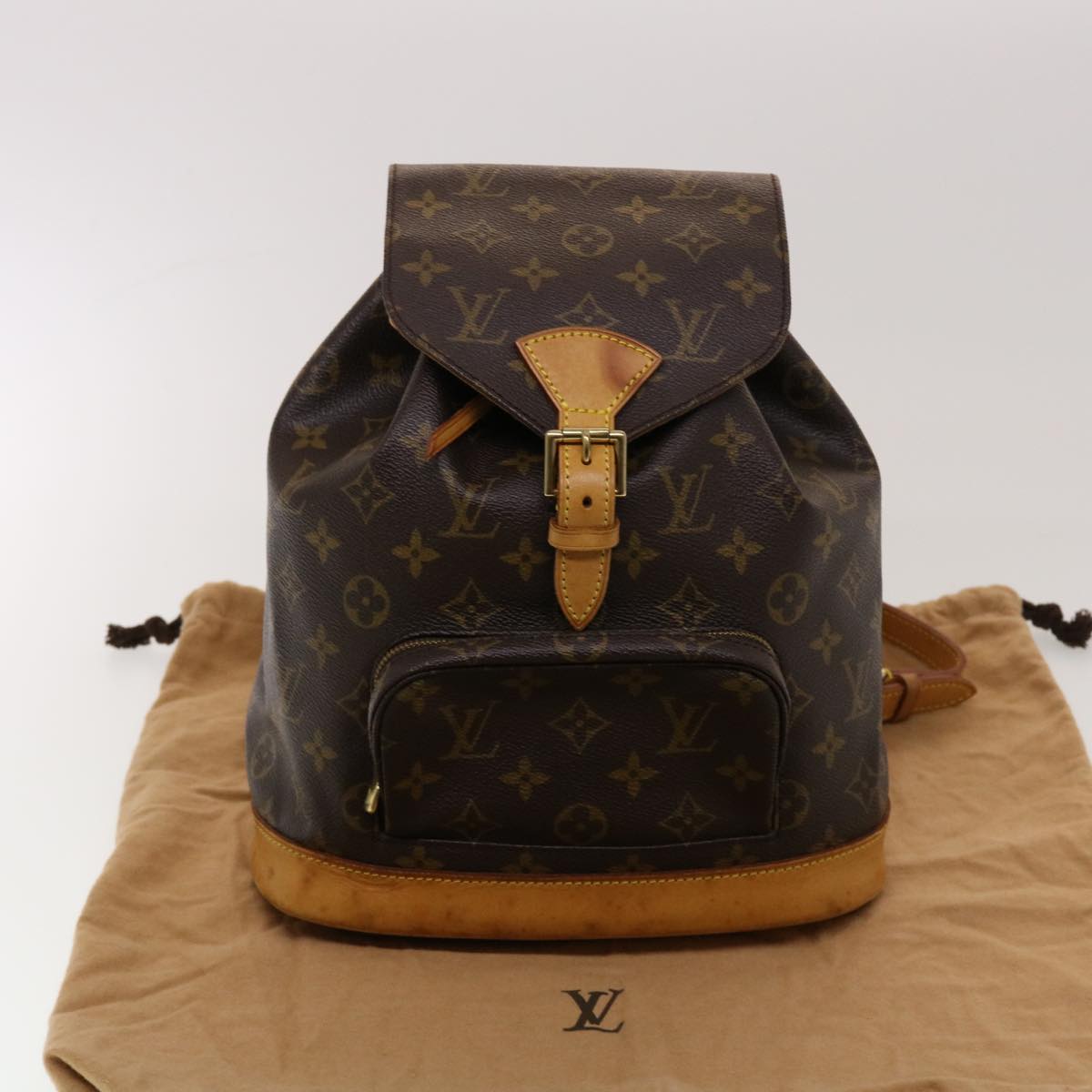 LOUIS VUITTON Monogram Montsouris MM Backpack M51136 LV Auth 45047