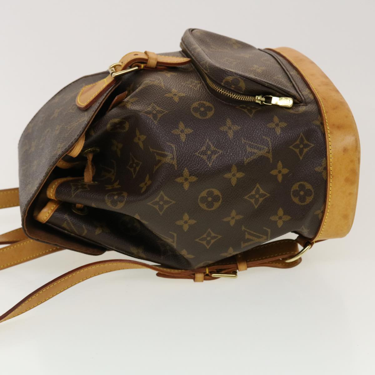 LOUIS VUITTON Monogram Montsouris MM Backpack M51136 LV Auth 45047