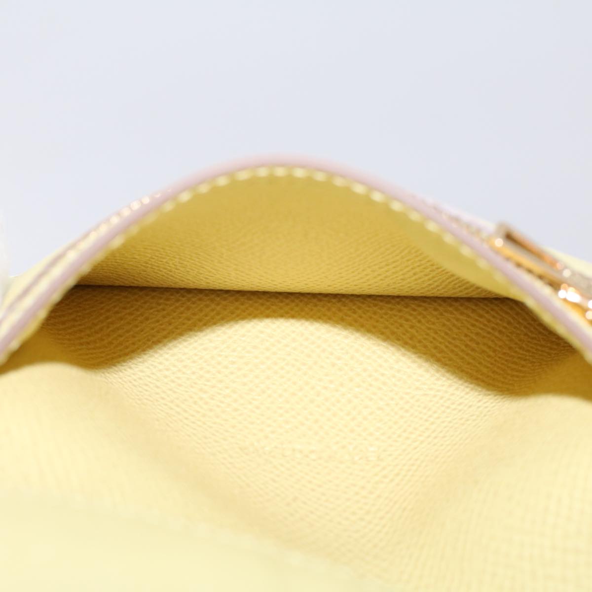 HERMES Bearn Compact Wallet Epsom Yellow Auth 45049A