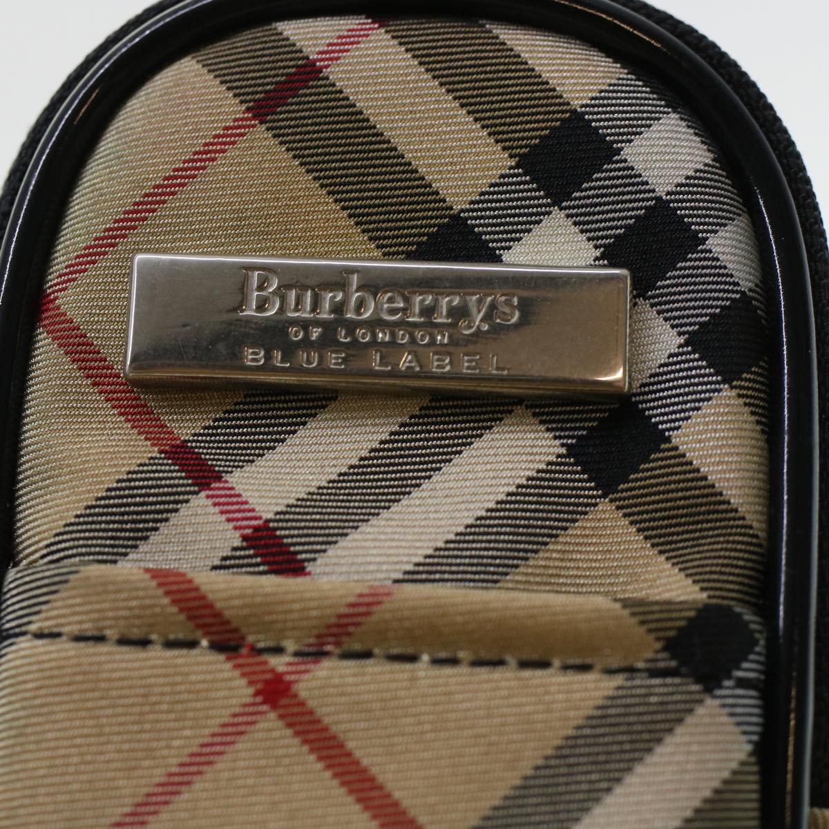 Burberrys Nova Check Shoulder Bag Nylon Beige Auth 45298