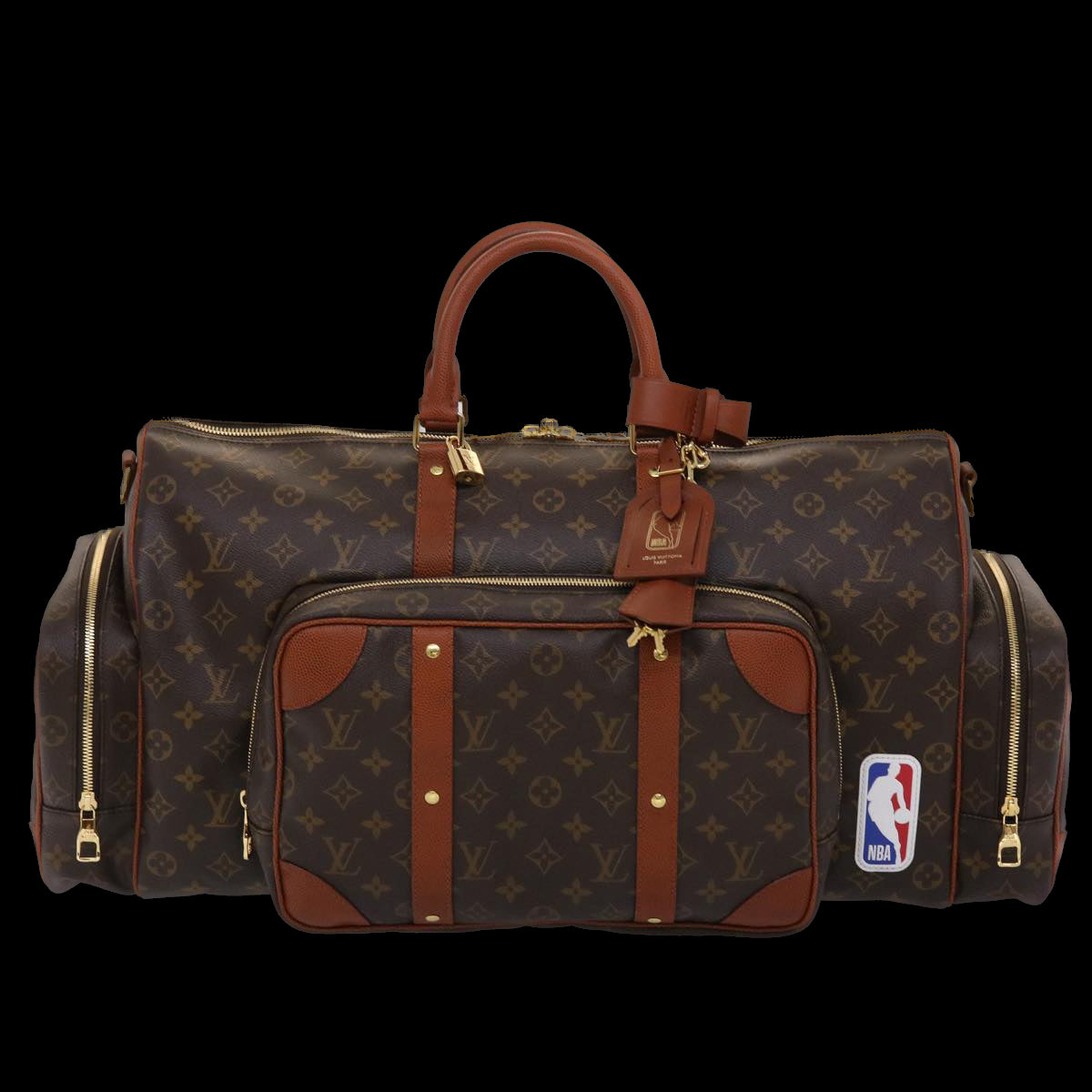 LOUIS VUITTON Monogram NBA Gym Bag Boston Bag 2way M45794 LV Auth 45425A