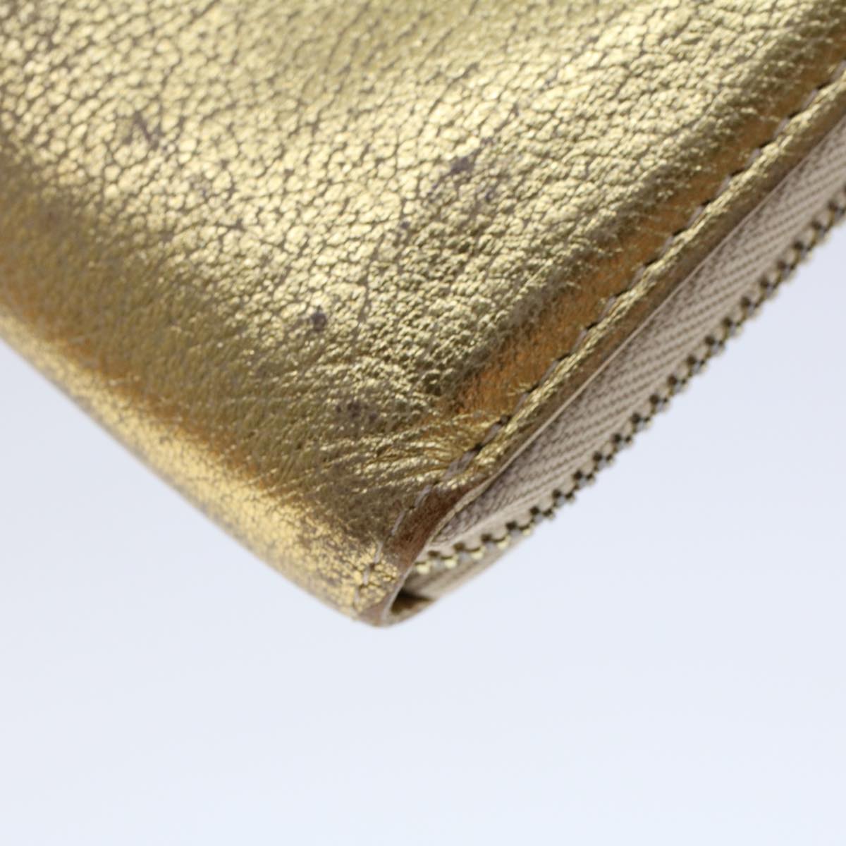 LOUIS VUITTON Zippy Wallet Long Wallet Suhari Gold M95569 LV Auth 45569