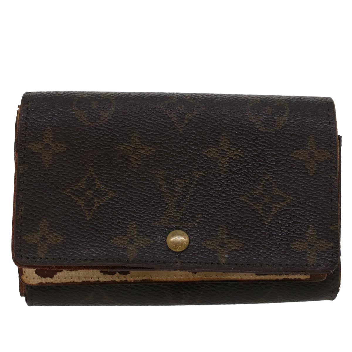 LOUIS VUITTON Monogram Wallet 3Set LV Auth 45620