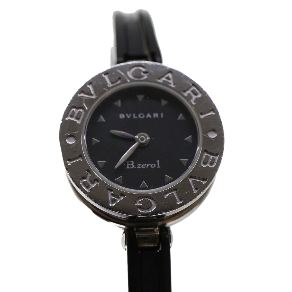 BVLGARI Watches Zero One Stainless Steel Silver Black Auth 45729