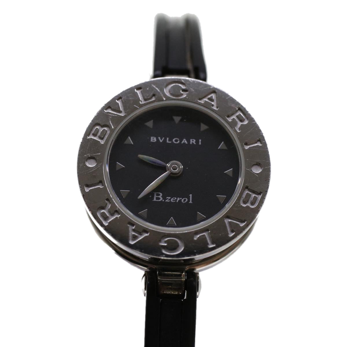 BVLGARI Watches Zero One Stainless Steel Silver Black Auth 45729