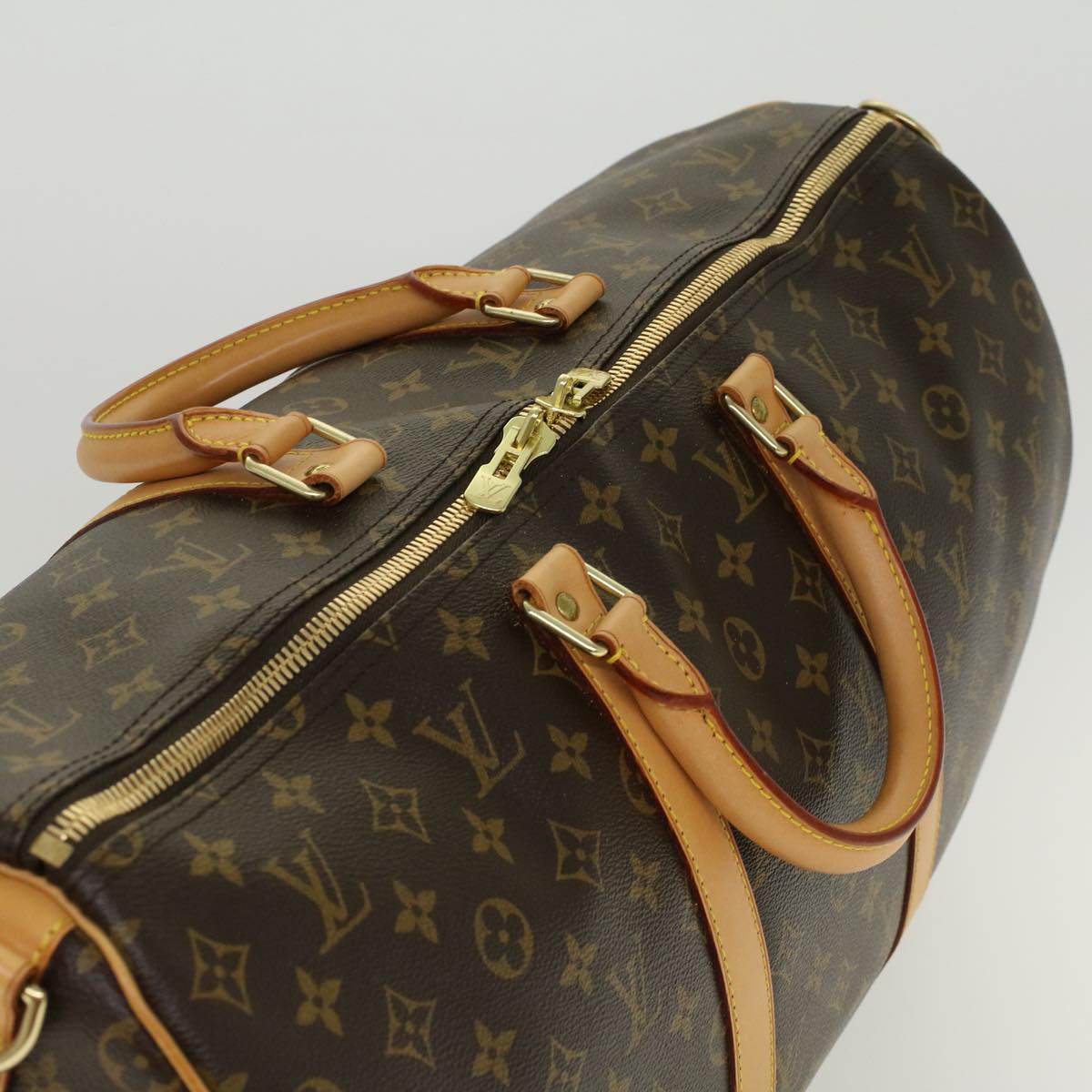 LOUIS VUITTON Monogram Keepall Bandouliere 50 Boston Bag M41416 LV Auth 46104