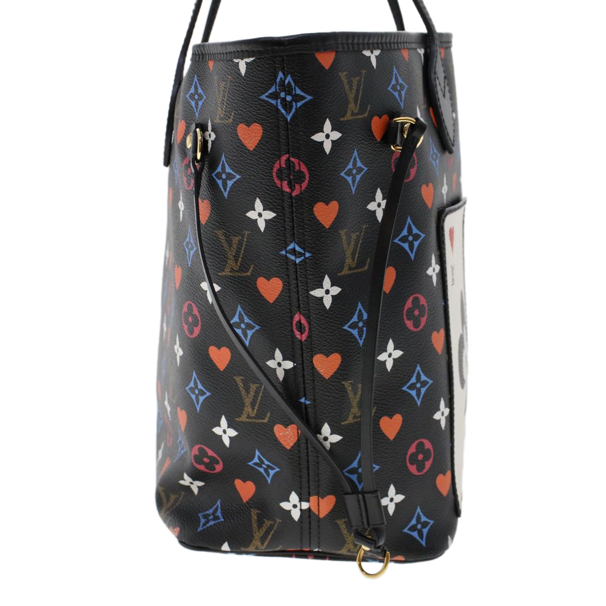 LOUIS VUITTON Monogram Game On Neverfull MM Shoulder Bag M57483 LV Auth 46152S