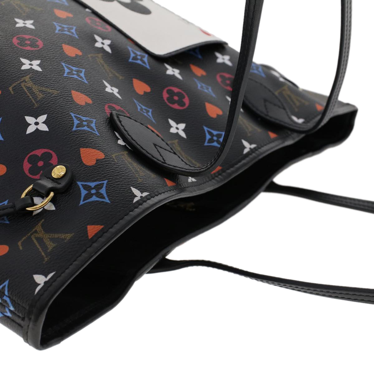 LOUIS VUITTON Monogram Game On Neverfull MM Shoulder Bag M57483 LV Auth 46152S