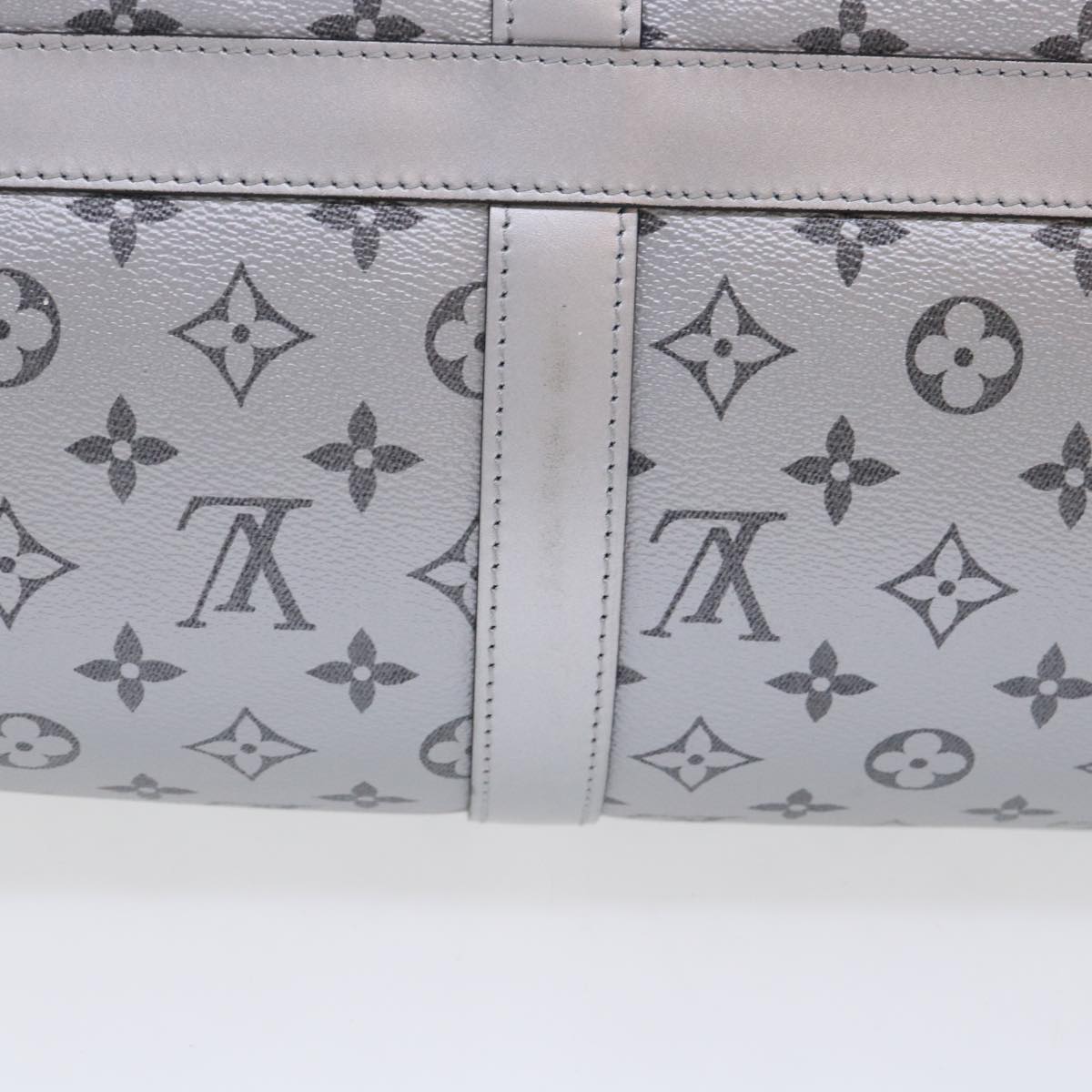 LOUIS VUITTON Eclipse Split Keepall Bandouliere 50 Boston Bag M43817 Auth 46325S