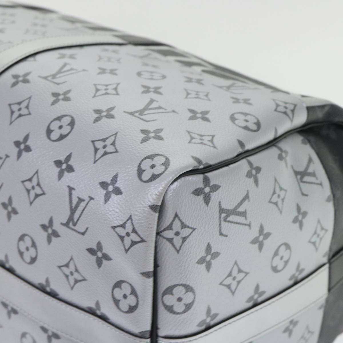 LOUIS VUITTON Eclipse Split Keepall Bandouliere 50 Boston Bag M43817 Auth 46325S