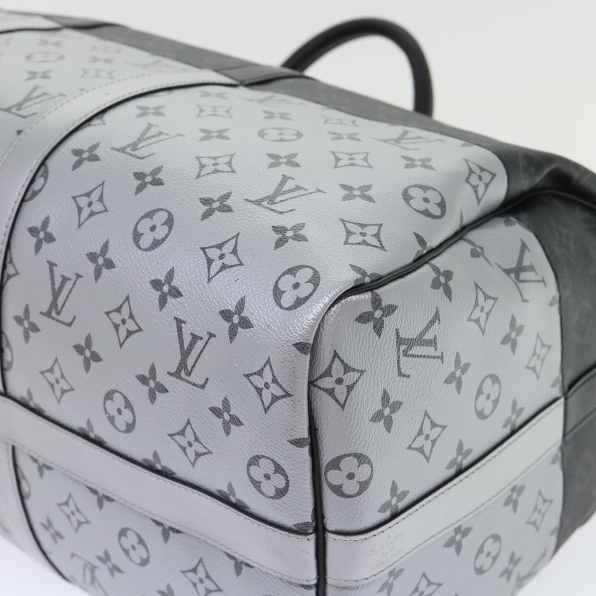 LOUIS VUITTON Eclipse Split Keepall Bandouliere 50 Boston Bag M43817 Auth 46325S