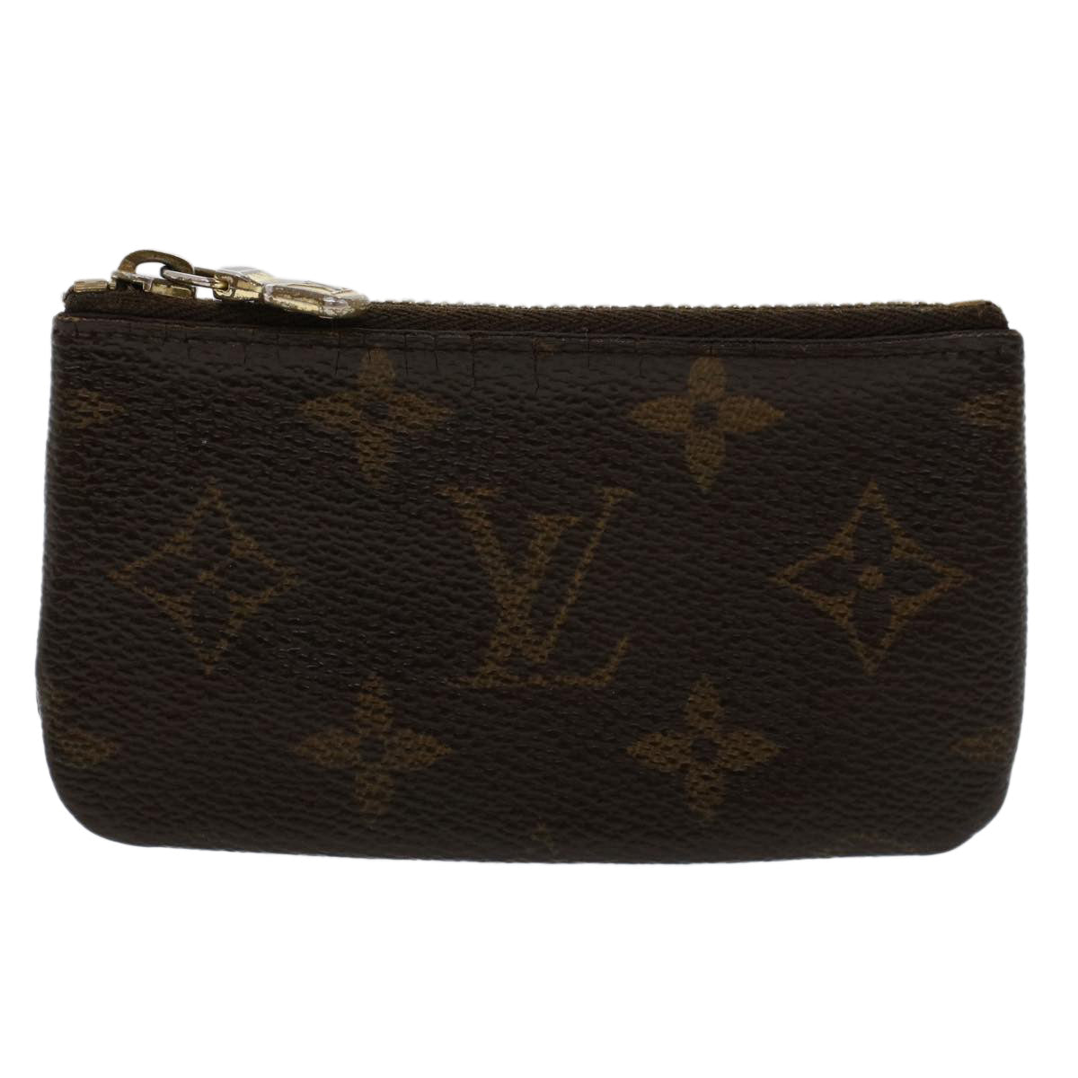 LOUIS VUITTON Monogram Pochette Cles Coin Purse M62650 LV Auth 46327