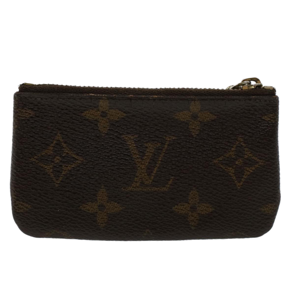 LOUIS VUITTON Monogram Pochette Cles Coin Purse M62650 LV Auth 46327