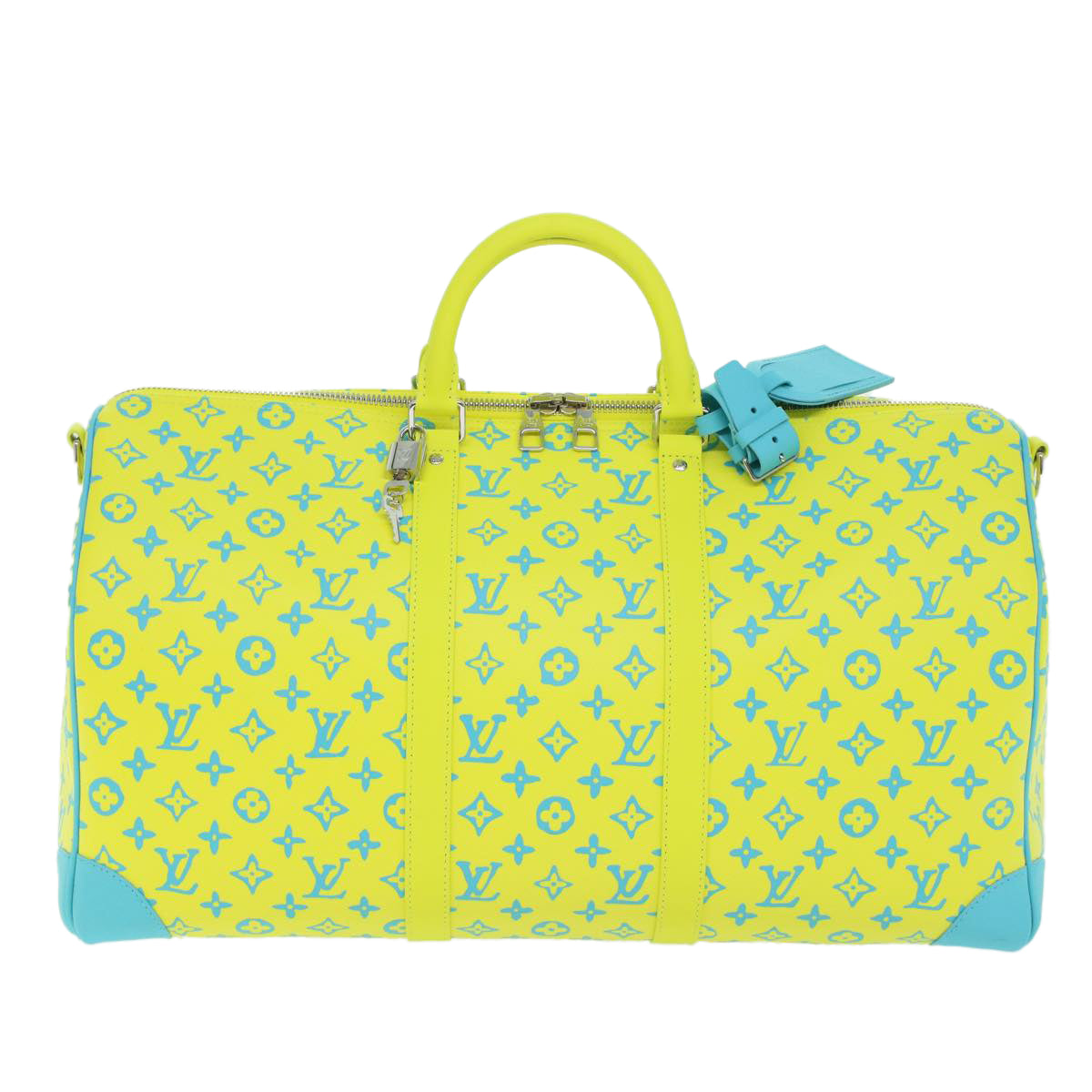 LOUIS VUITTON Monogram Neon Color Keepall Bandouliere 50 Bag M21869 Auth 46404A