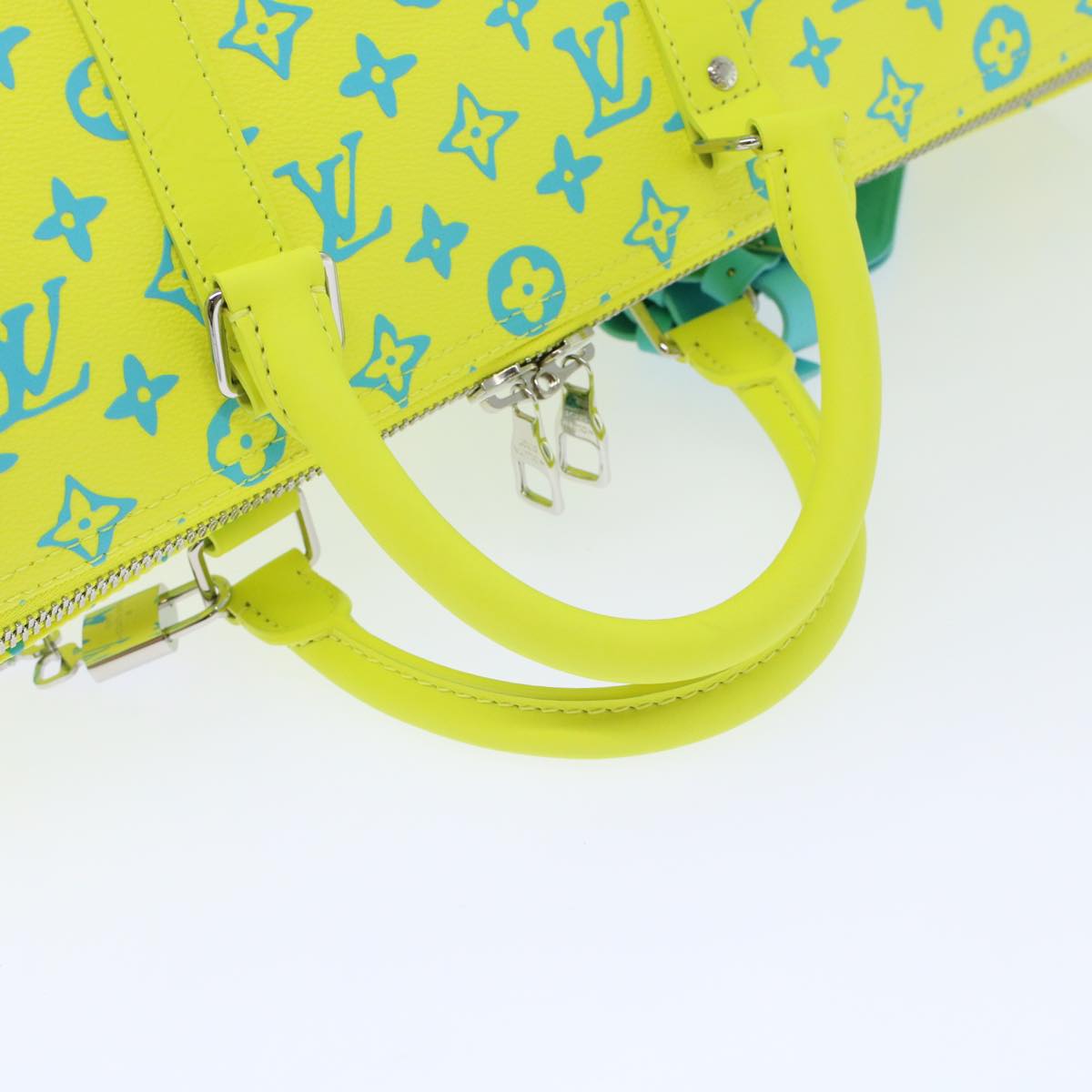 LOUIS VUITTON Monogram Neon Color Keepall Bandouliere 50 Bag M21869 Auth 46404A