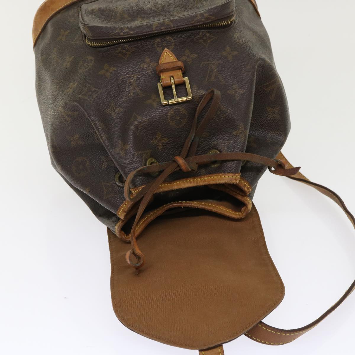 LOUIS VUITTON Monogram Montsouris MM Backpack M51136 LV Auth 46594