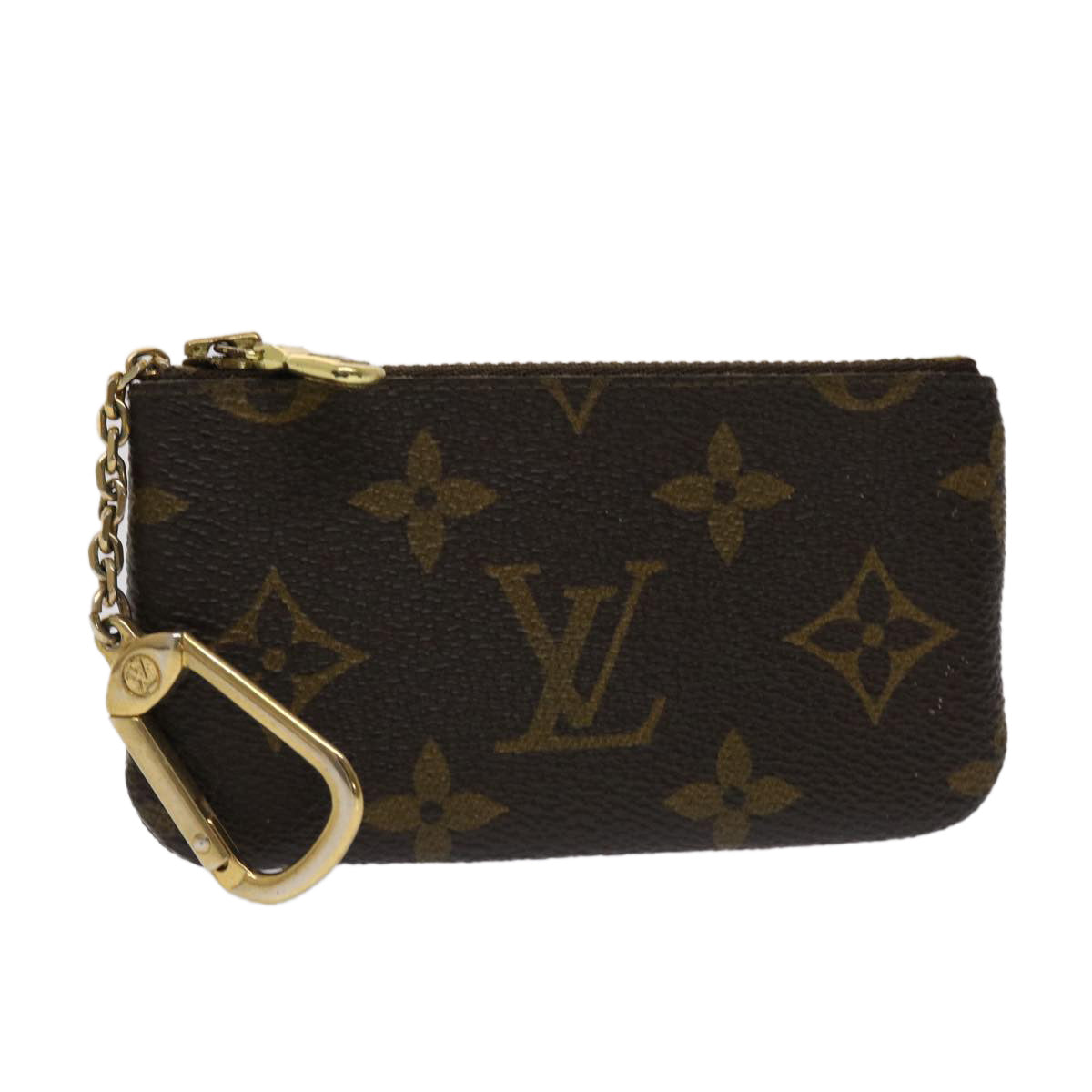 LOUIS VUITTON Monogram Pochette Cles Coin Purse M62650 LV Auth 46758