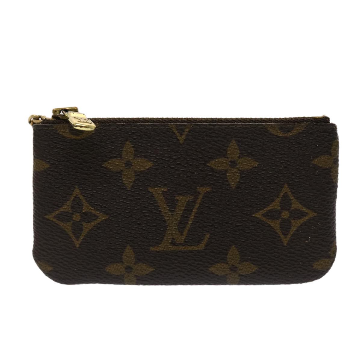 LOUIS VUITTON Monogram Pochette Cles Coin Purse M62650 LV Auth 46758