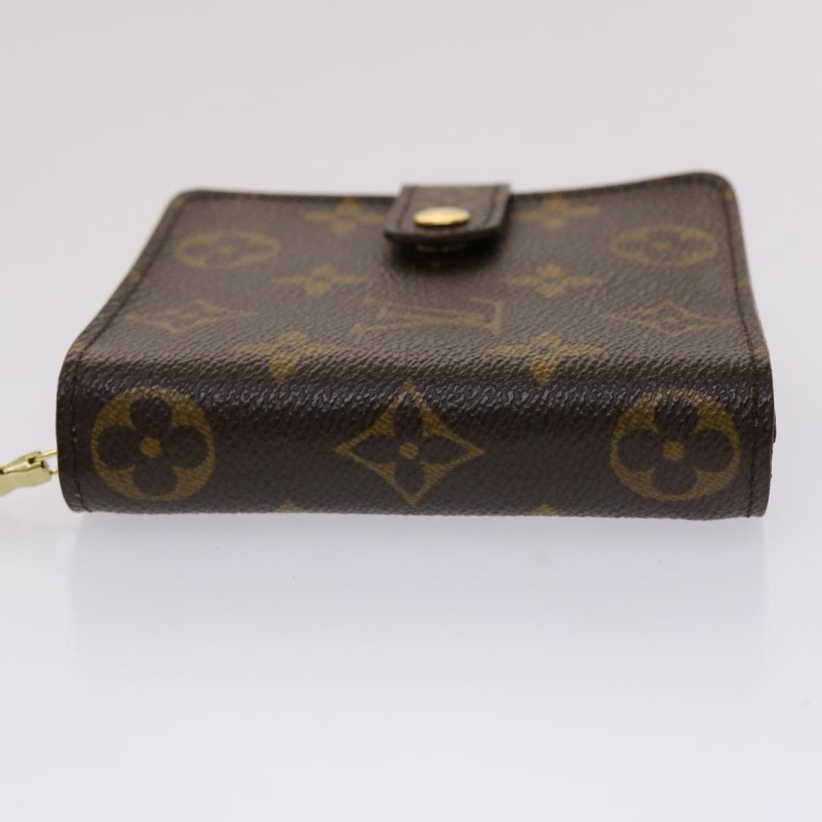 LOUIS VUITTON Monogram Compact Zip Wallet M61667 LV Auth 46781