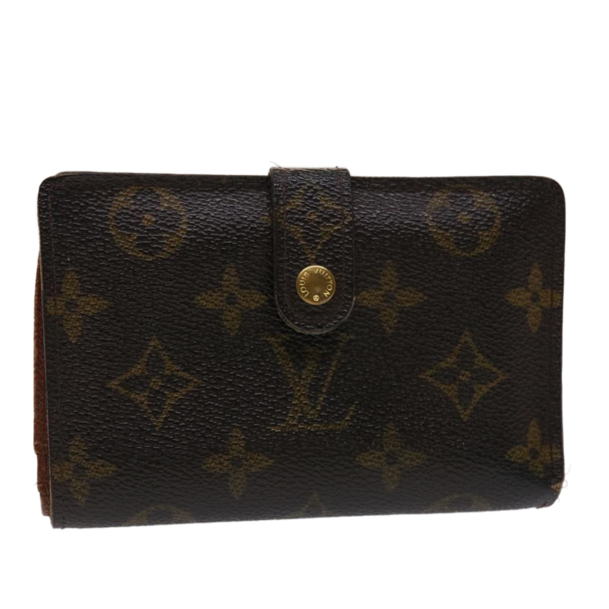 LOUIS VUITTON Monogram Porte Monnaie Billets Viennois Wallet M61663 Auth 46801