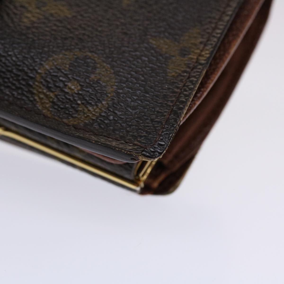 LOUIS VUITTON Monogram Porte Monnaie Billets Viennois Wallet M61663 Auth 46801