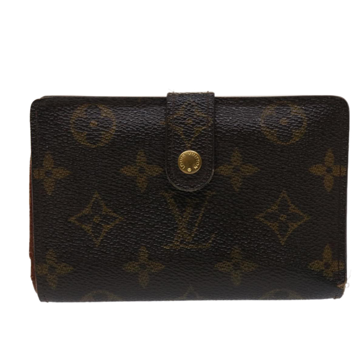 LOUIS VUITTON Monogram Porte Monnaie Billets Viennois Wallet M61663 Auth 46801