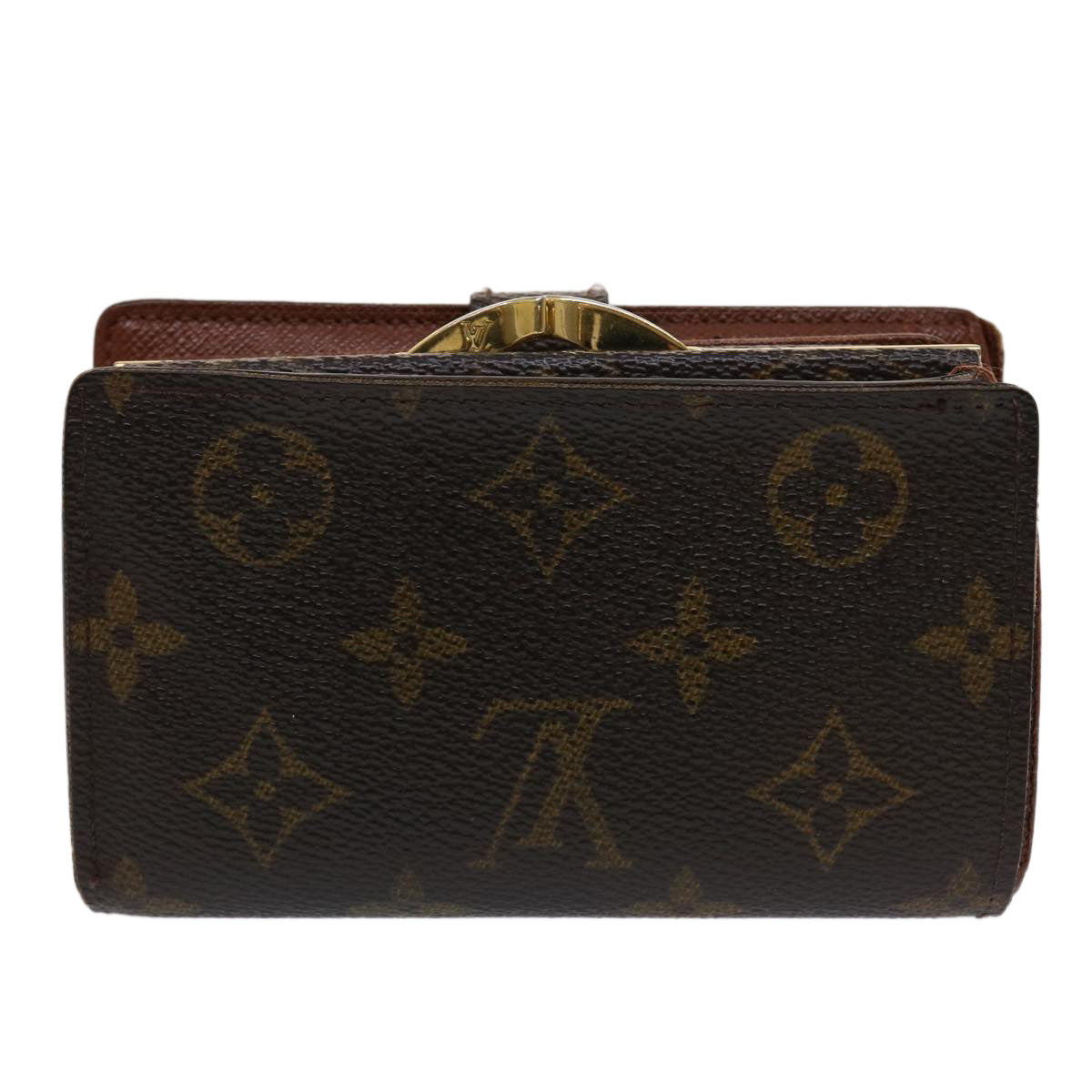 LOUIS VUITTON Monogram Porte Monnaie Billets Viennois Wallet M61663 Auth 46801