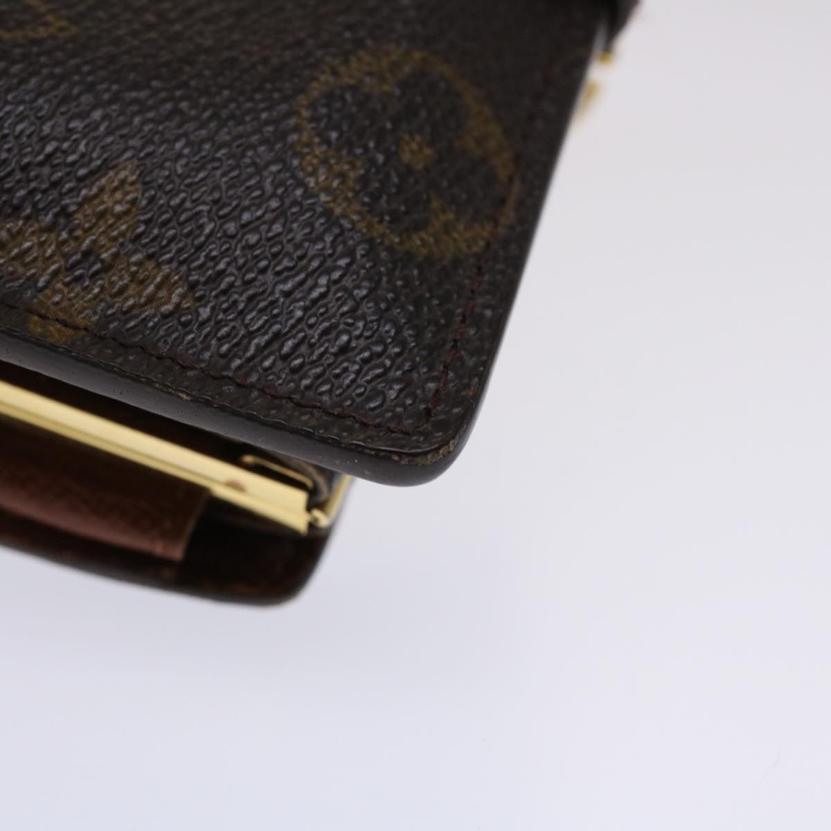 LOUIS VUITTON Monogram Porte Monnaie Billets Viennois Wallet M61663 Auth 46801