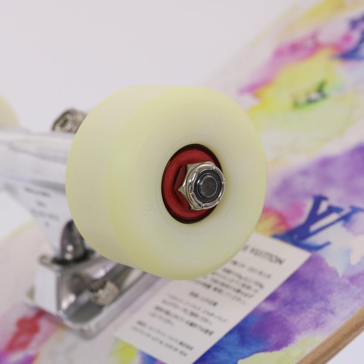 LOUIS VUITTON Monogram Water Color Skateboard Wood 22SS White GI0622 Auth 46805SM