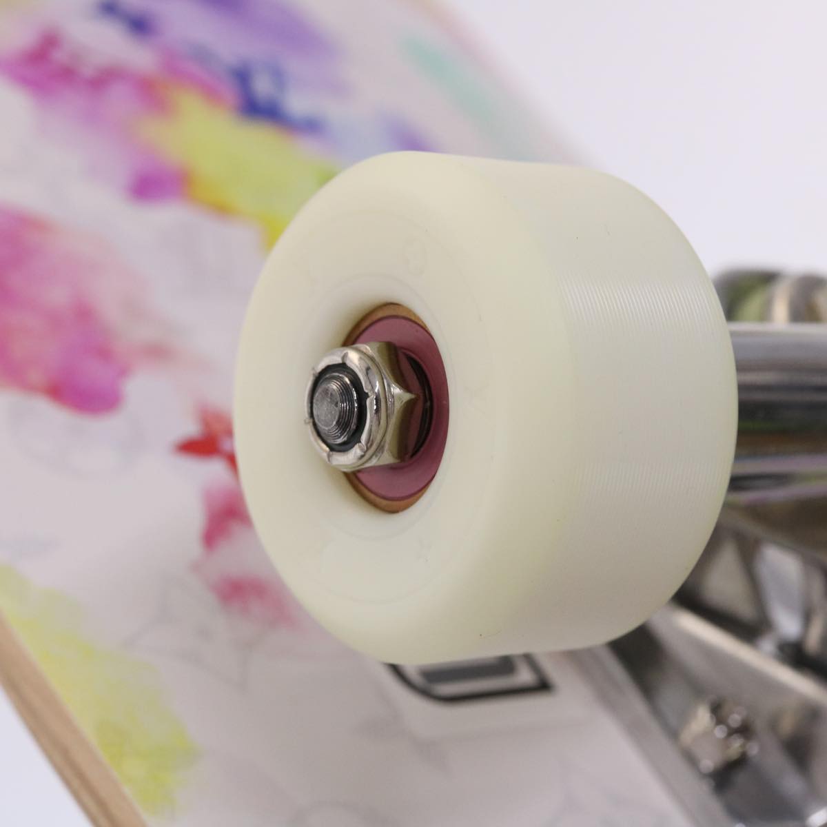 LOUIS VUITTON Monogram Water Color Skateboard Wood 22SS White GI0622 Auth 46805SM