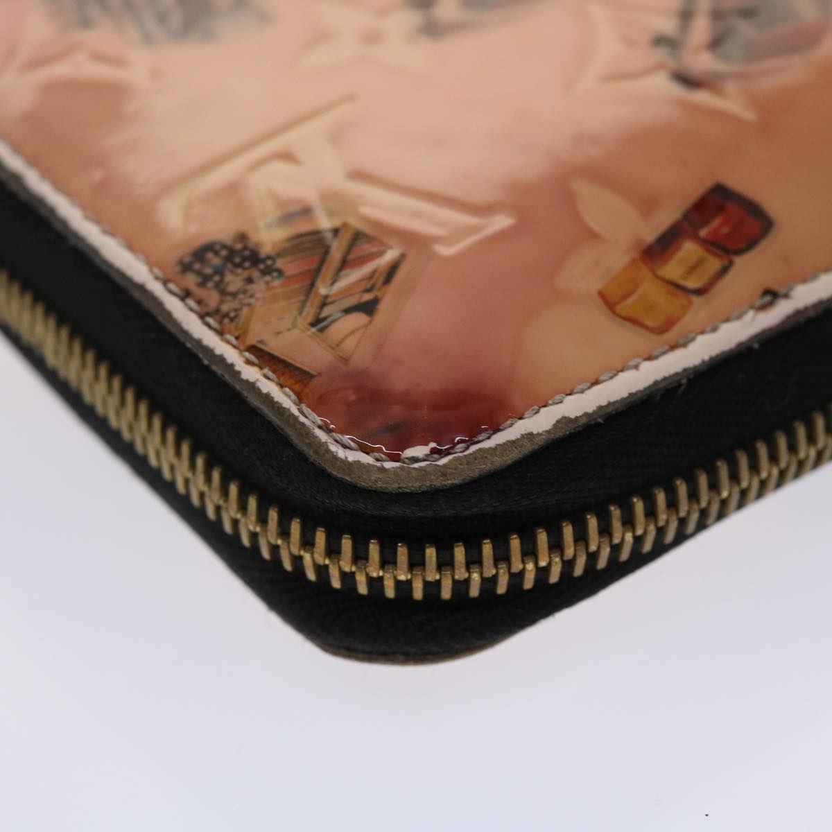 LOUIS VUITTON Monogram Vernis Nicolas Ghesquière Zippy Wallet M50370 Auth 46865