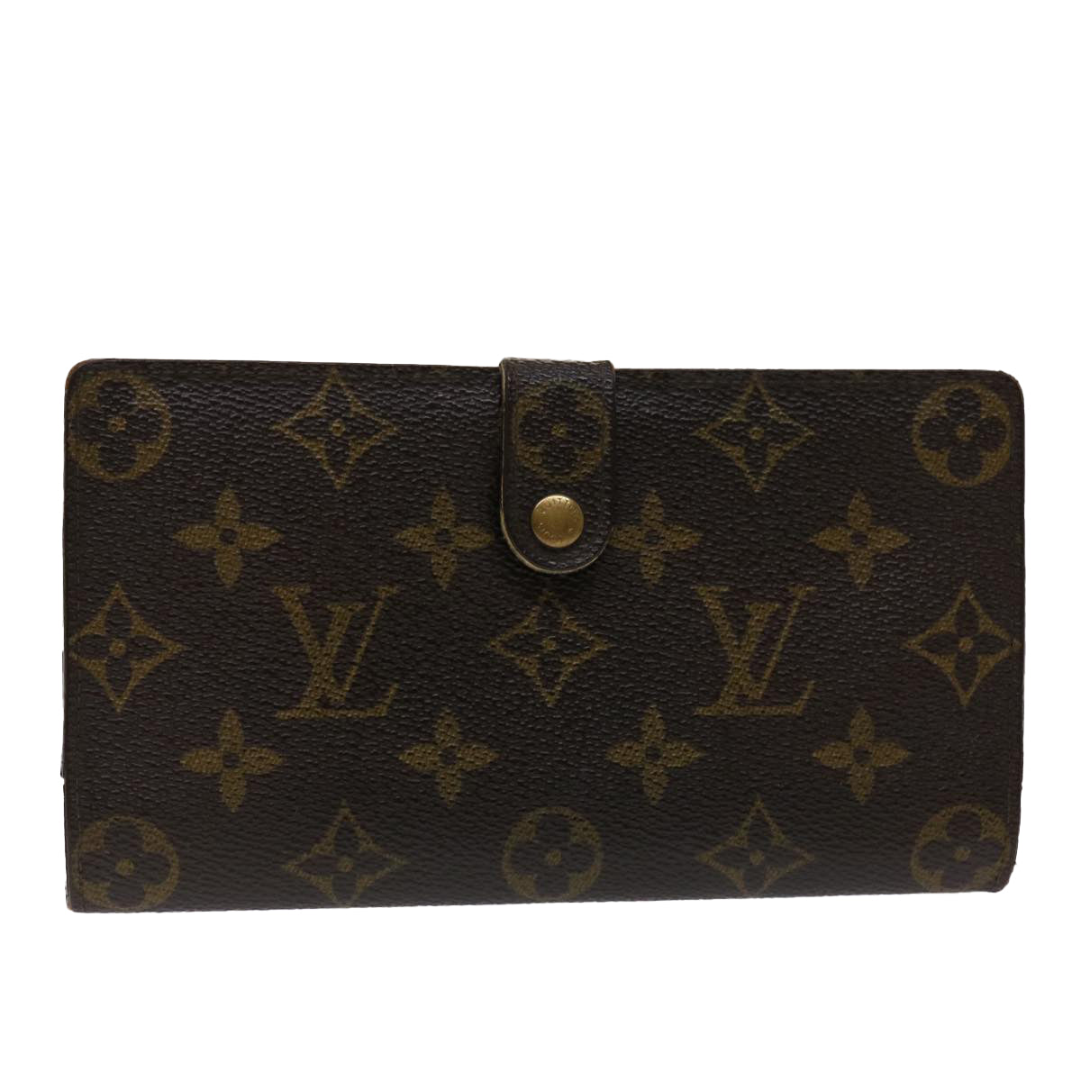 LOUIS VUITTON Monogram Continental Clutch Wallet T61217 LV Auth 46876