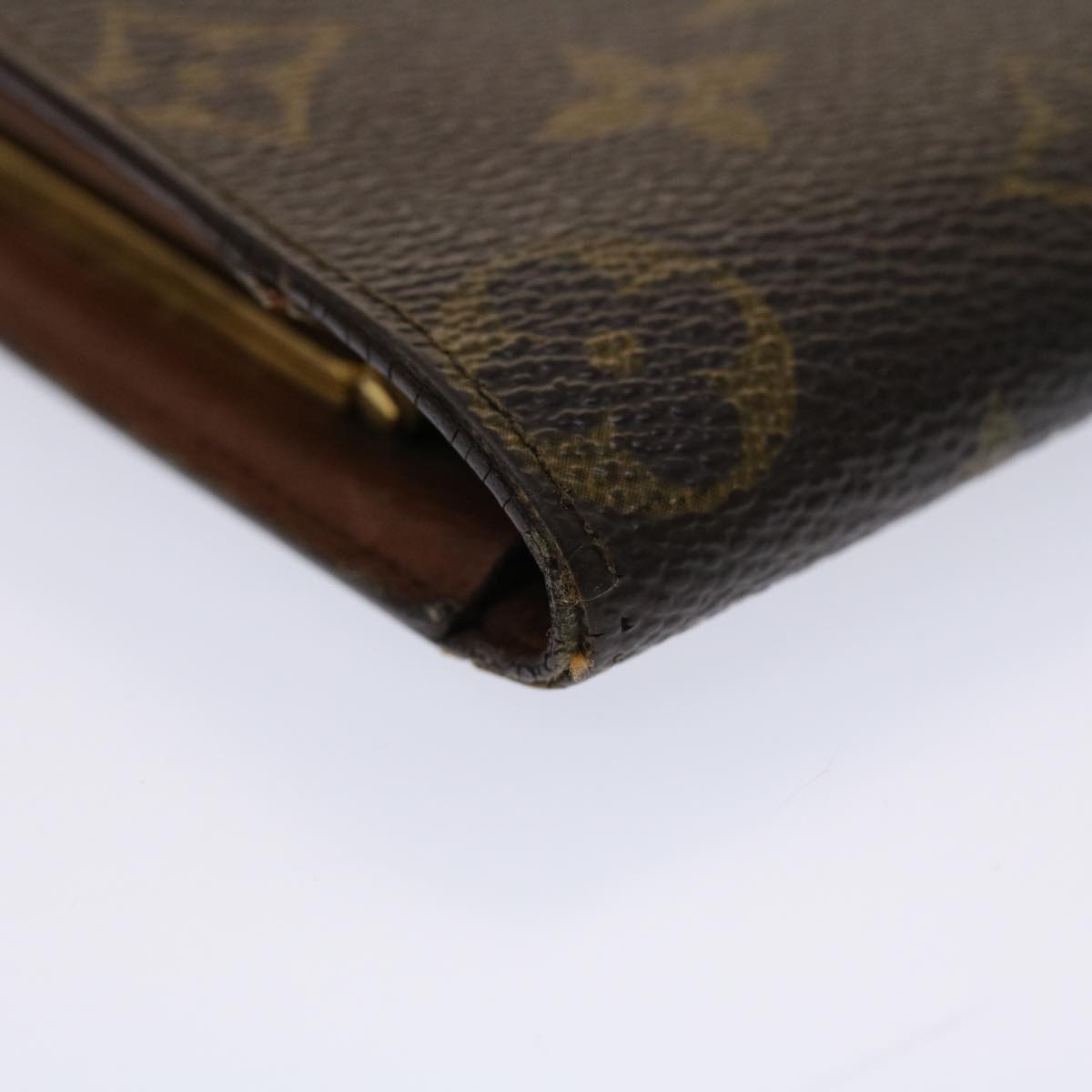 LOUIS VUITTON Monogram Continental Clutch Wallet T61217 LV Auth 46876