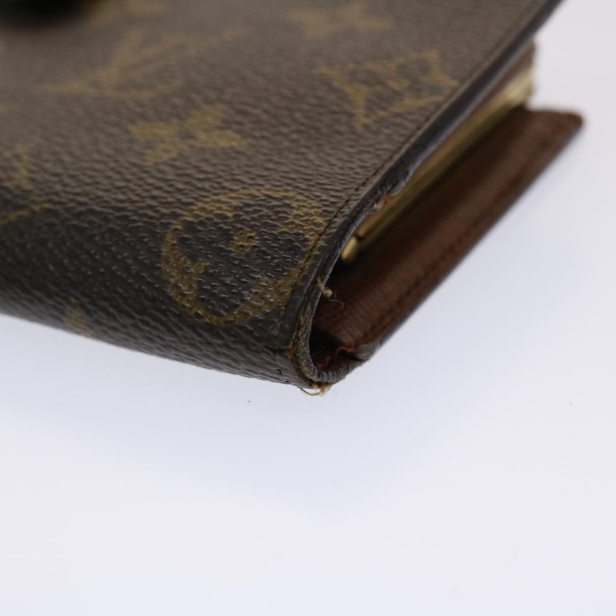 LOUIS VUITTON Monogram Continental Clutch Wallet T61217 LV Auth 46876