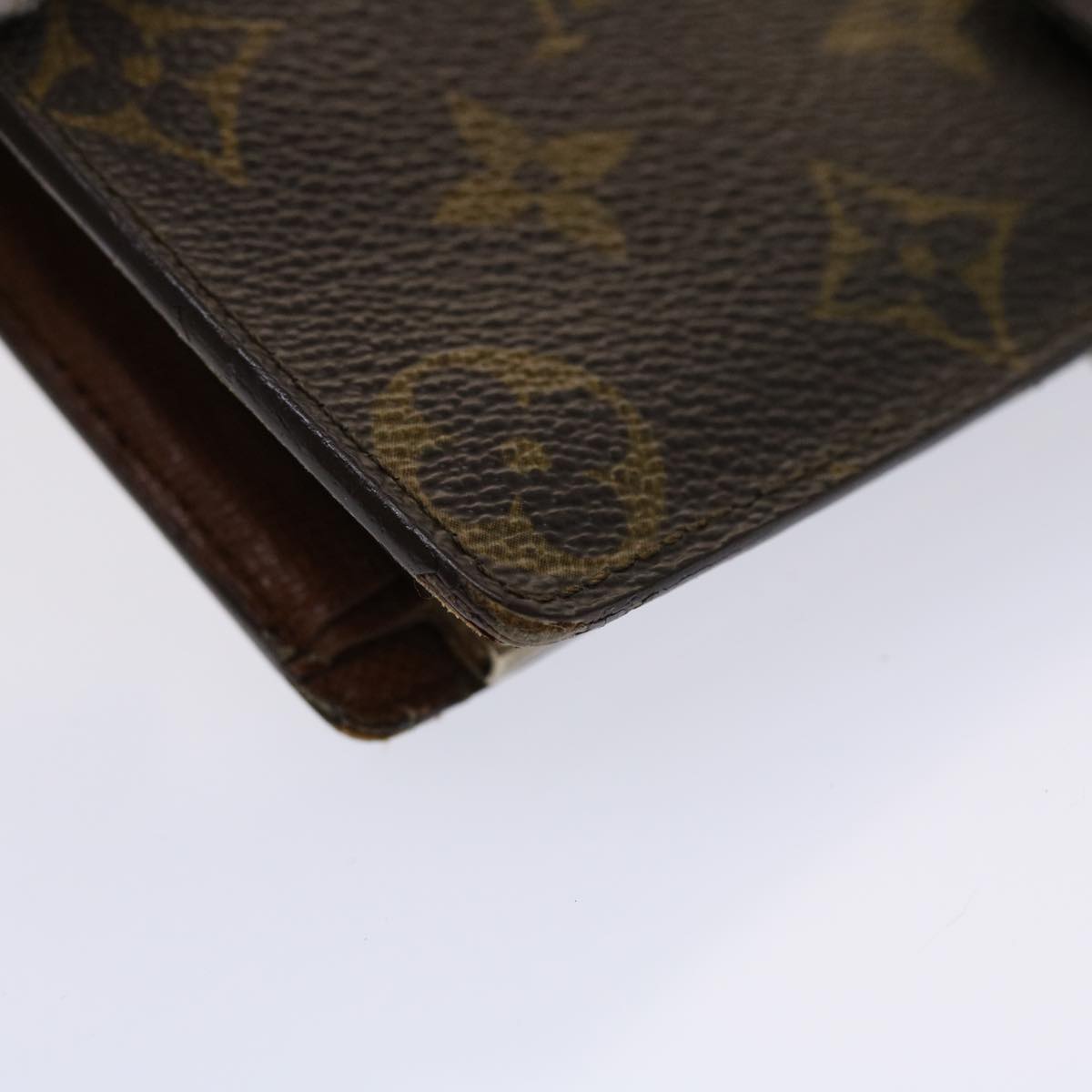 LOUIS VUITTON Monogram Continental Clutch Wallet T61217 LV Auth 46876