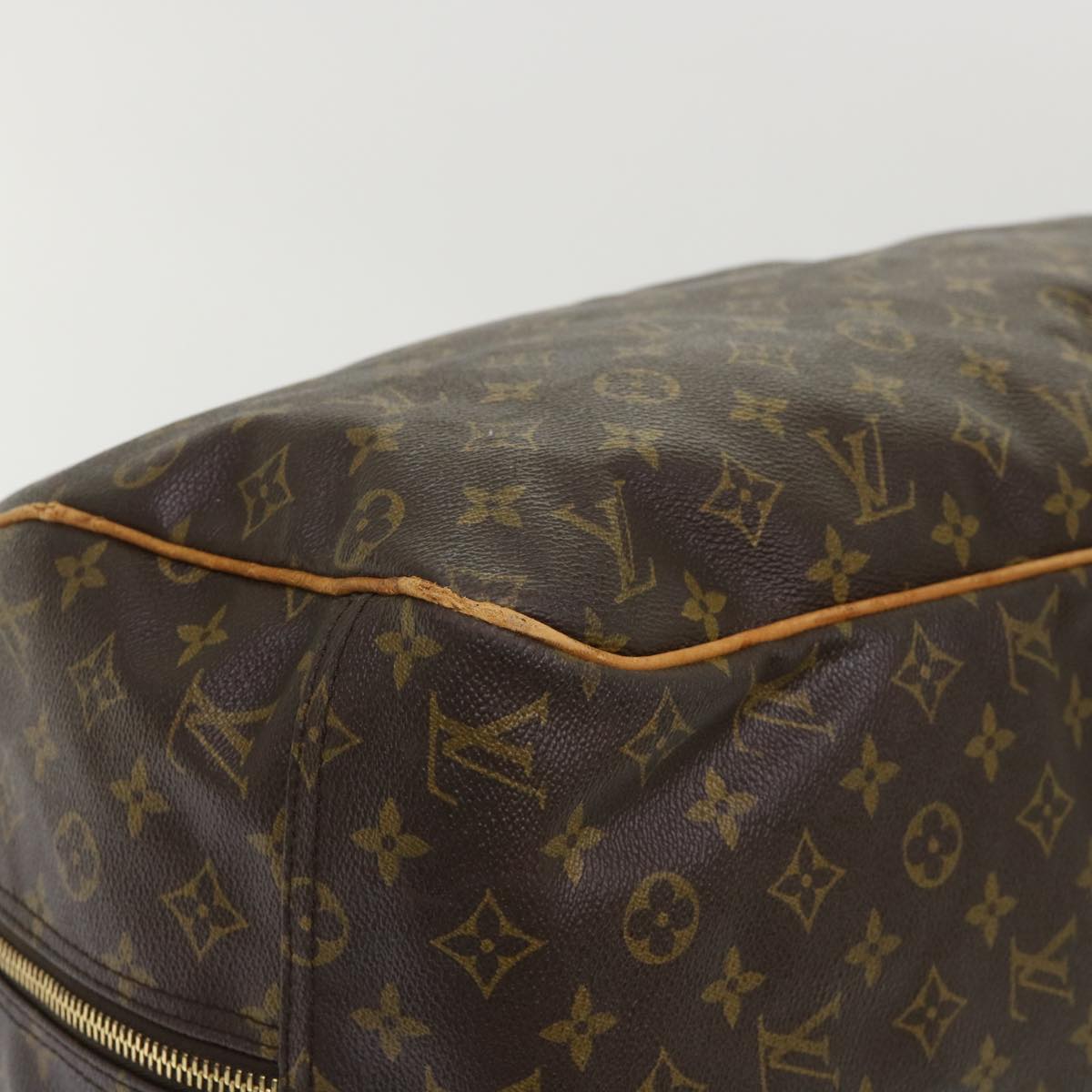 LOUIS VUITTON Monogram Sac Plein Air Long Boston Bag M41440 LV Auth 46933