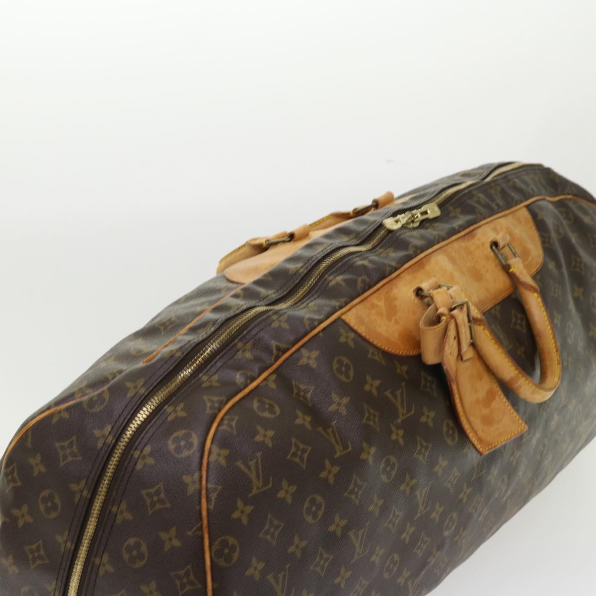 LOUIS VUITTON Monogram Sac Plein Air Long Boston Bag M41440 LV Auth 46933