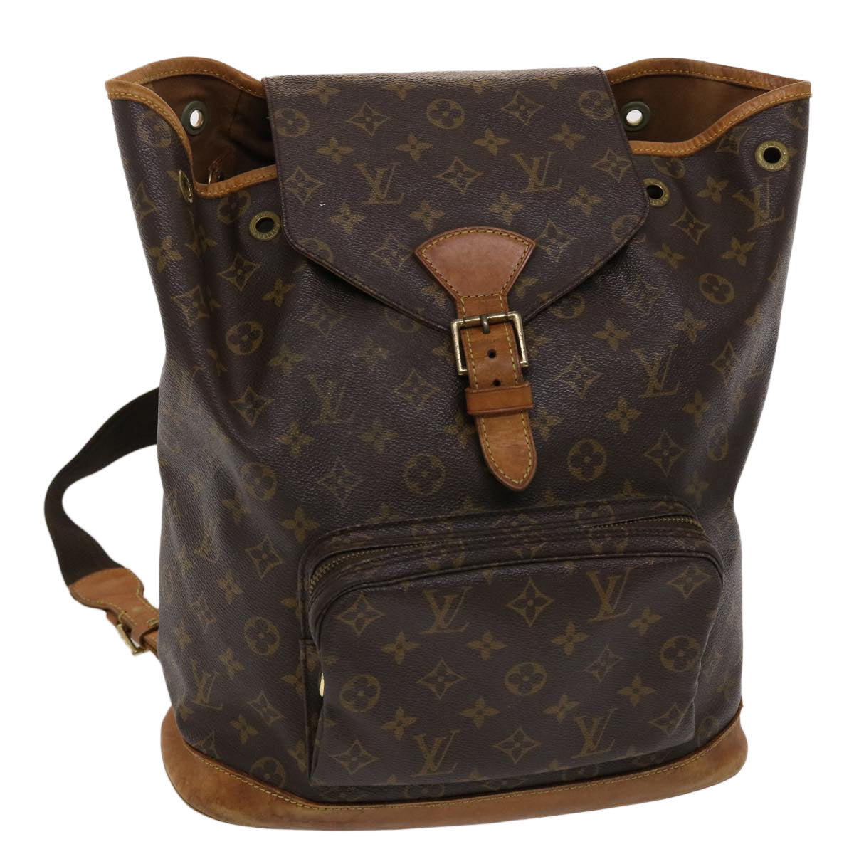 LOUIS VUITTON Monogram Montsouris GM Backpack M51135 LV Auth 47014