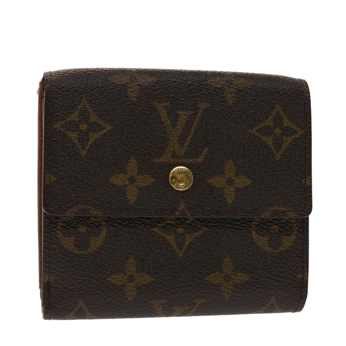 LOUIS VUITTON Monogram Portefeuille Elise Wallet M61654 LV Auth 47075