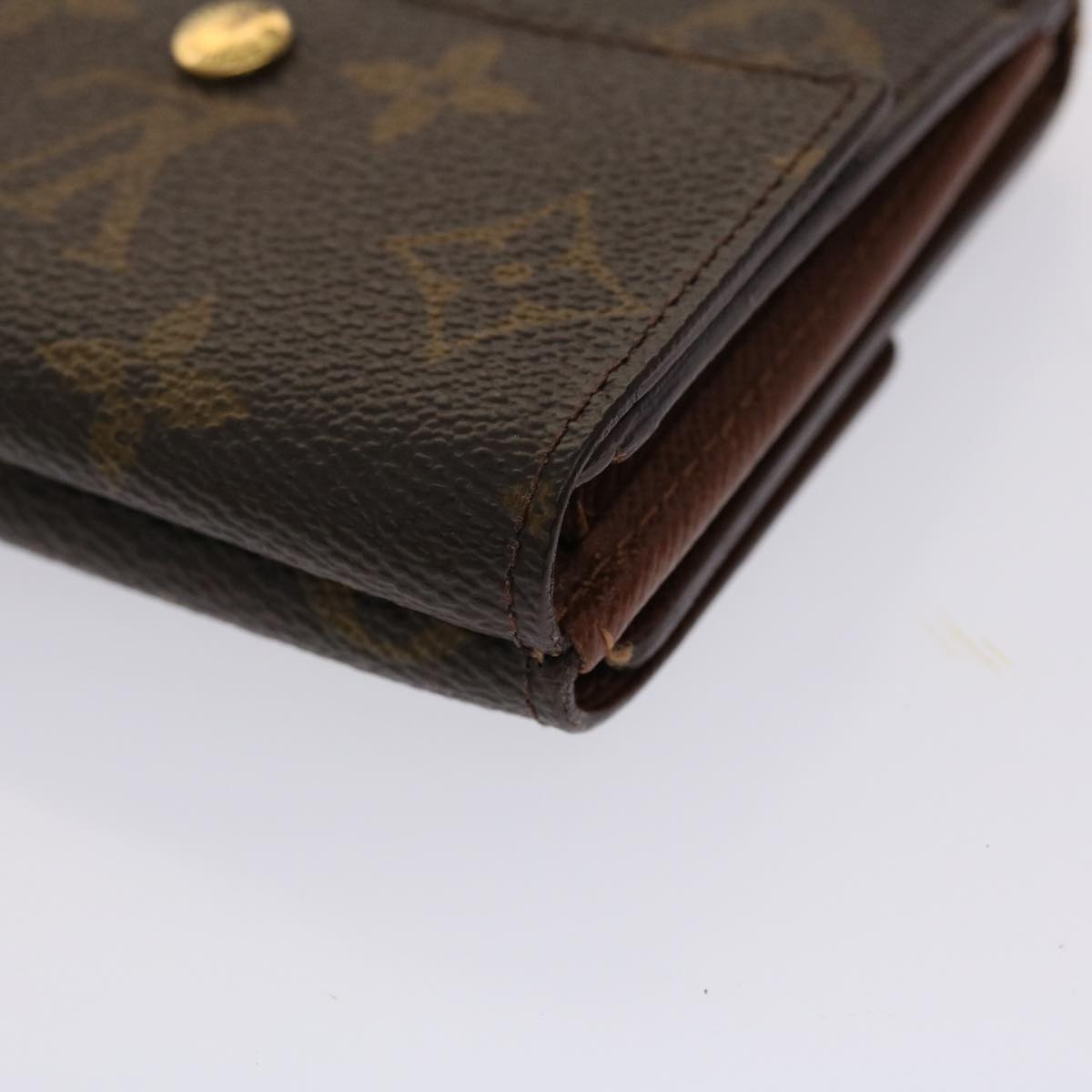 LOUIS VUITTON Monogram Portefeuille Elise Wallet M61654 LV Auth 47075