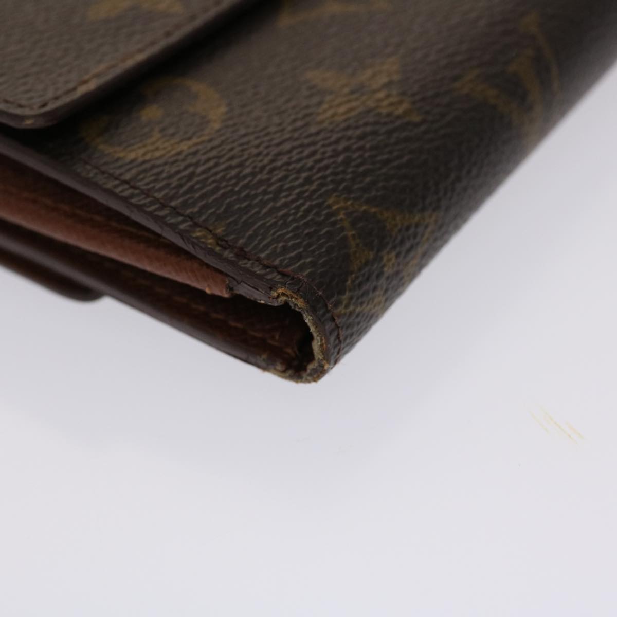 LOUIS VUITTON Monogram Portefeuille Elise Wallet M61654 LV Auth 47075