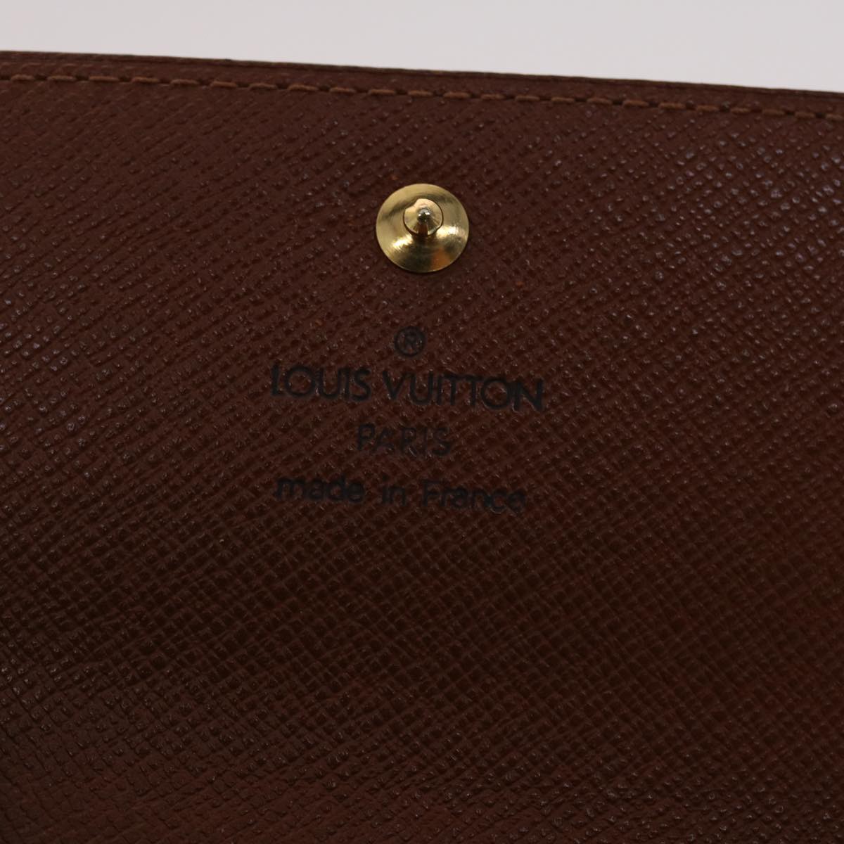 LOUIS VUITTON Monogram Portefeuille Elise Wallet M61654 LV Auth 47075