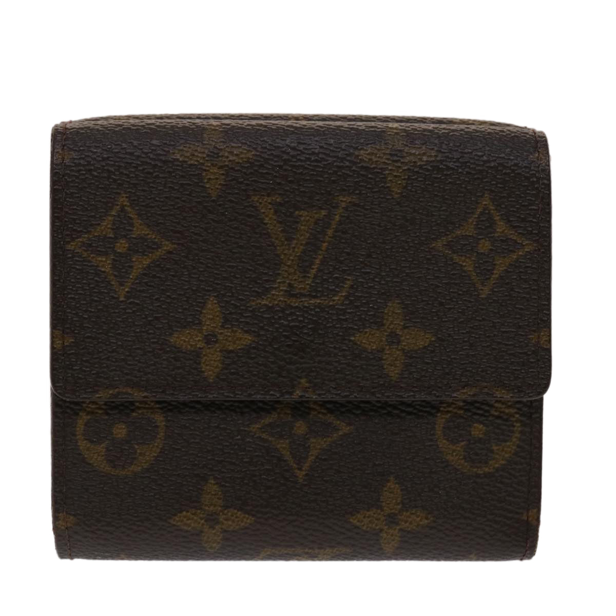 LOUIS VUITTON Monogram Portefeuille Elise Wallet M61654 LV Auth 47075