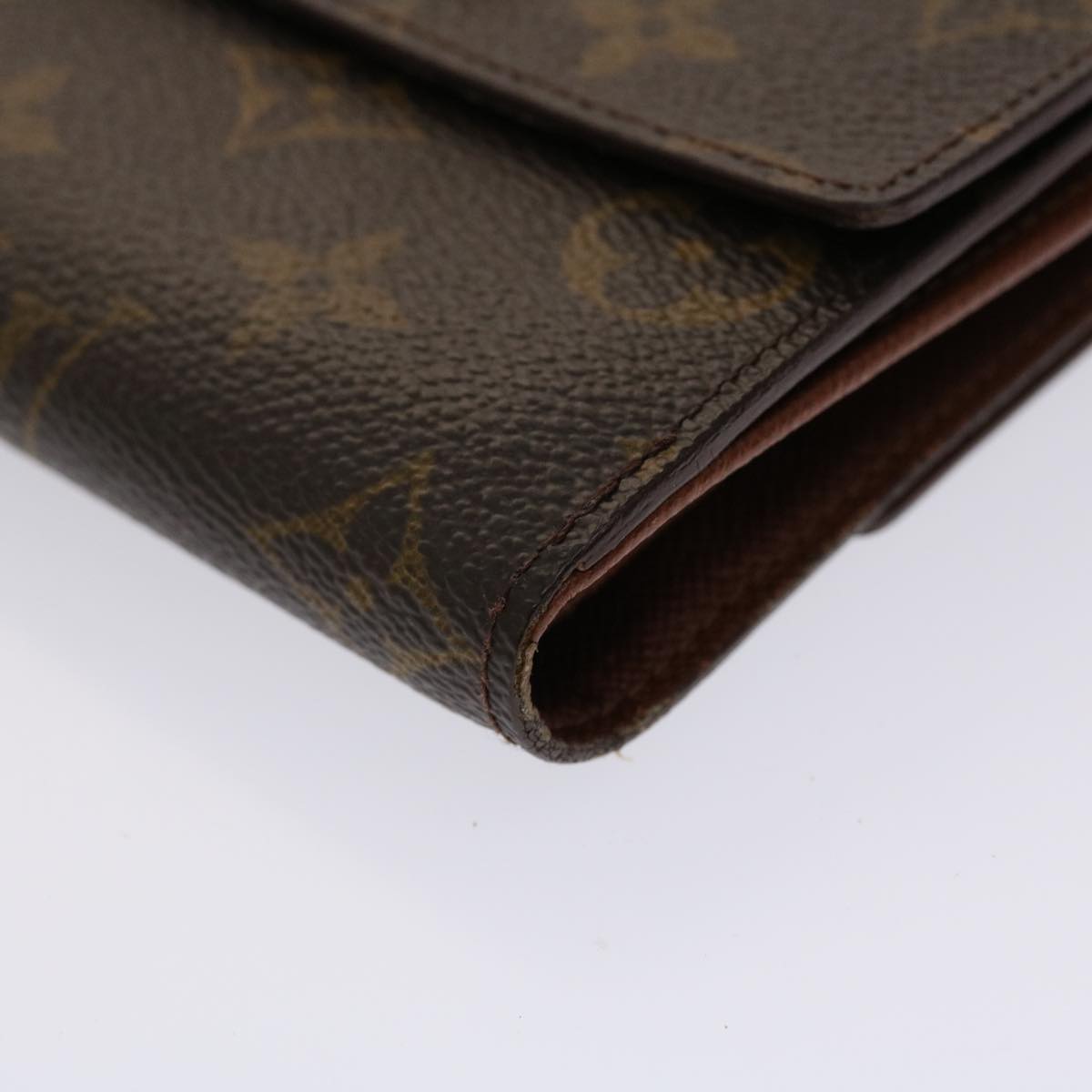 LOUIS VUITTON Monogram Portefeuille Elise Wallet M61654 LV Auth 47075