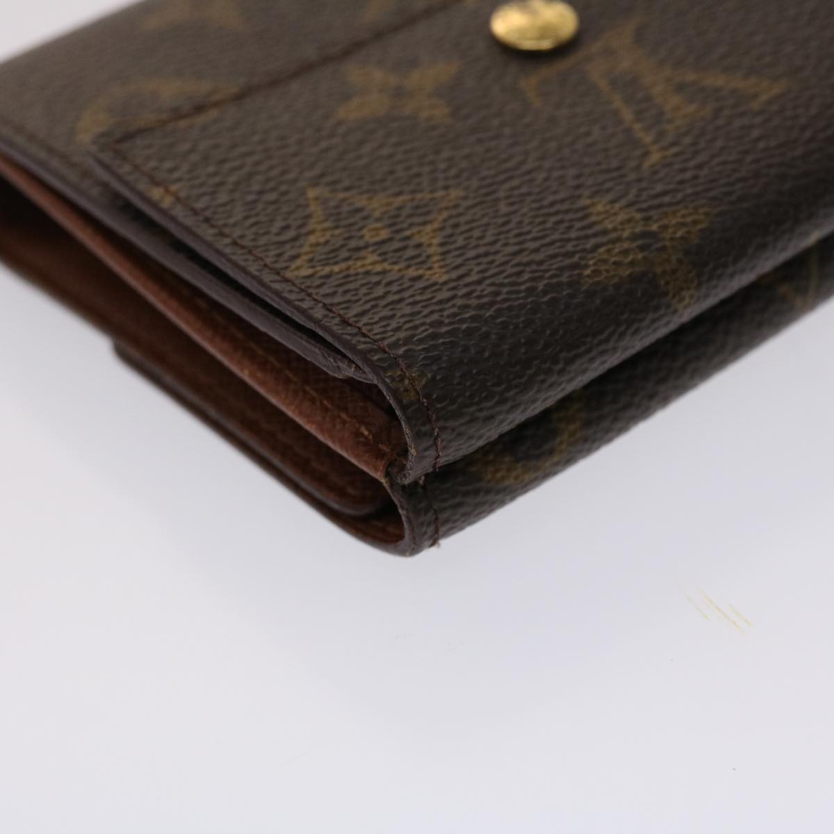 LOUIS VUITTON Monogram Portefeuille Elise Wallet M61654 LV Auth 47075