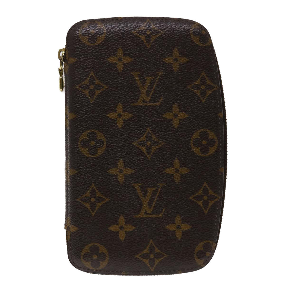 LOUIS VUITTON Monogram Agenda Jet Travel Case M62850 LV Auth 47076