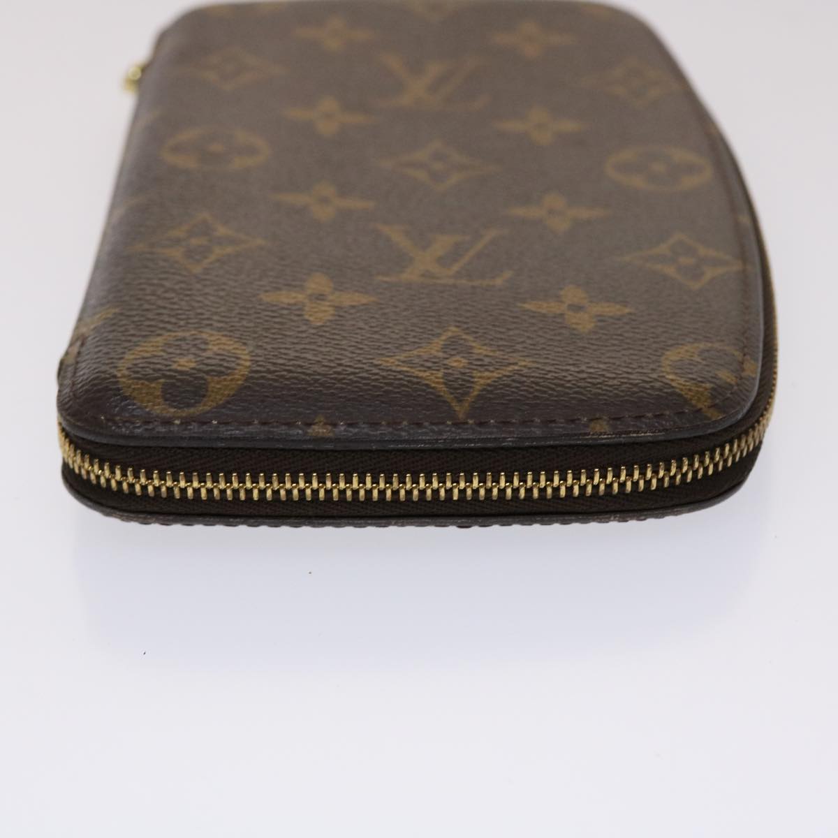 LOUIS VUITTON Monogram Agenda Jet Travel Case M62850 LV Auth 47076